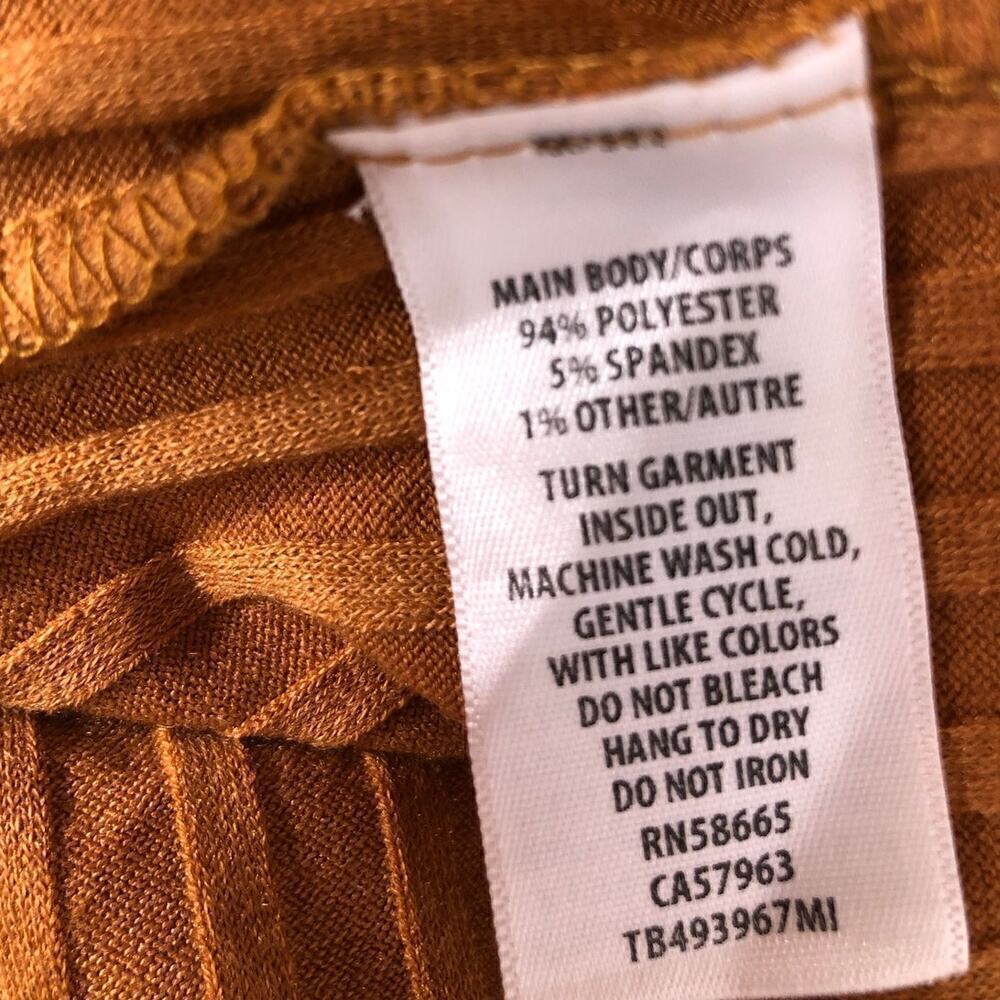 Treasure & Bond Rib Cutaway Tank Top Sleeveless V-Neck Tan Adobe Brown NWT XXS - Picture 9 of 11